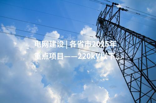 電網(wǎng)建設(shè) | 各省市2025年重點項目——220kV以下工程匯總（附總表）