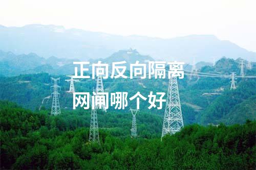 正向反向隔離網(wǎng)閘哪個(gè)好 