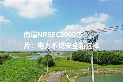 南瑞NRSEC3000芯片:電力系統(tǒng)安全新選擇